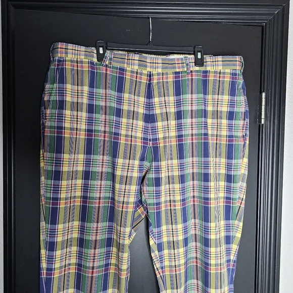 RLX By Ralph Lauren Plaid Multicolor Men's Pants Size 42 X 30 - Picture 3 of 7